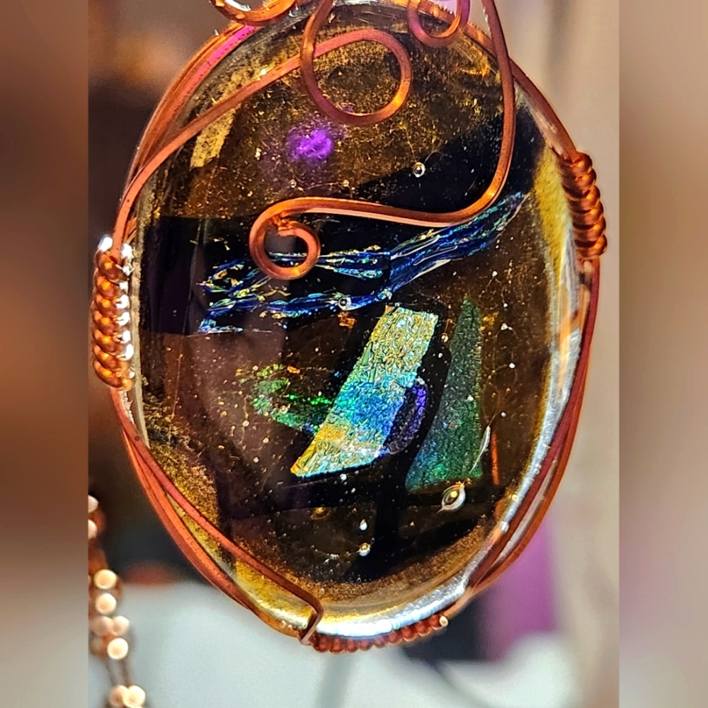 Handmade Glass Fused Pendant